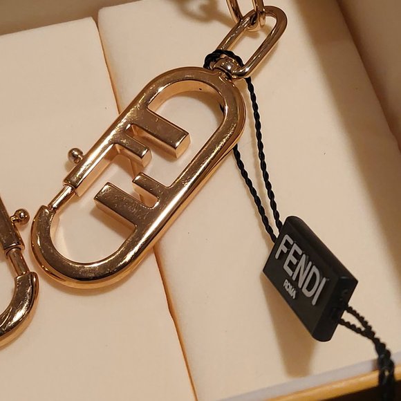 Gold Fendi Mesh Chain Necklace/Shoulder Strap (Baquette) - Picture 5 of 12